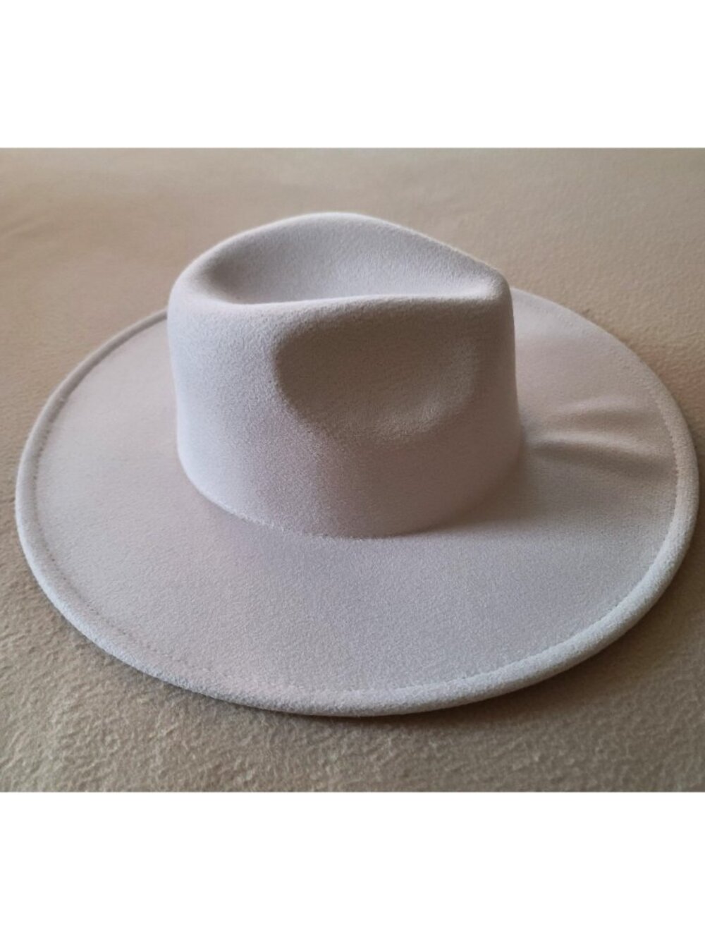 Free People Clean Slate Hat Cream One Size Western Wide Brim Wool Blend NWOT - Picture 5 of 8